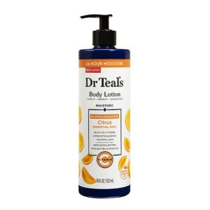 Dr Teal's Body Lotion Glow & Radiance Citrus Essential Oils 532ml.